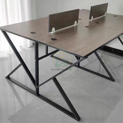 Cụm bàn làm việc 4 người SuTa chân K -ST4K