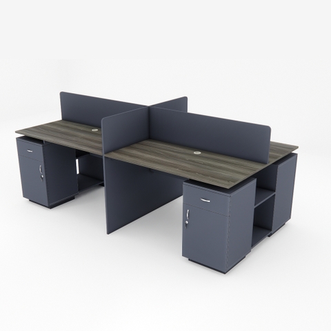 Bàn cụm 4 nhân viên 2KBNVC01