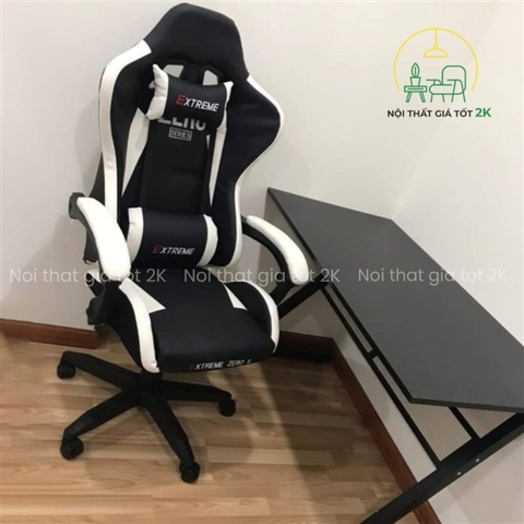 Ghế chơi game Extreme Zero đen trắng GEZ01
