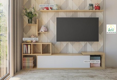 Kệ tivi phòng khách treo tường KTV01