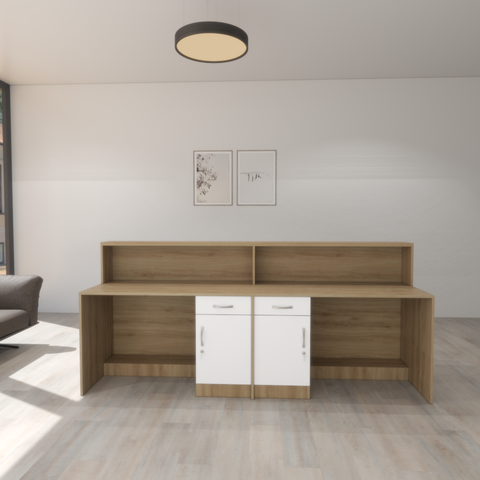 Bàn lễ tân 2 chỗ ngồi BTL004