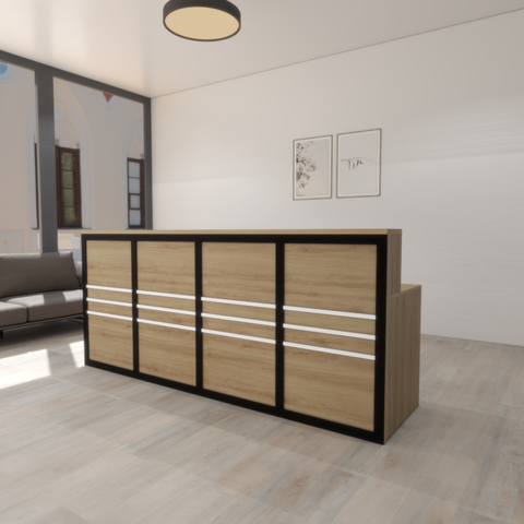 Bàn lễ tân 2 chỗ ngồi BTL004