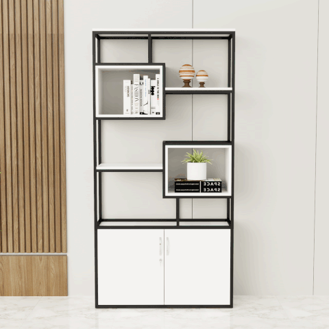 Kệ Trang Trí KG031 - 100cm x 30cm x 200cm màu trắng