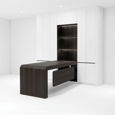 Bàn Giám Đốc 2KBGD130 - Thiết Kế Trẻ Trung Màu Nâu Óc Hiện Đại