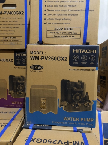 Máy bơm nước inverter Hitachi WM-P400GX ( Máy bơm nước Hitachi biến tần WM-P400GX )