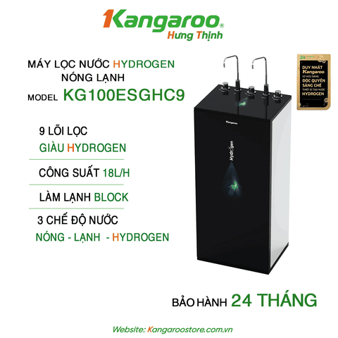 Máy lọc nước Kangaroo Hydrogen nóng lạnh KG100ESGHC9