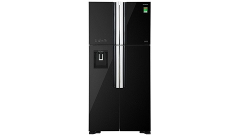 Tủ lạnh Hitachi 4 cánh 540 lít R-FW690PGV7 GBK kính đen