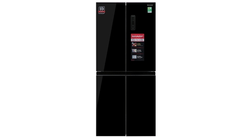 Tủ lạnh Aqua 410 lít inverter 4 cánh AQR-M466XA(GB) gương đen