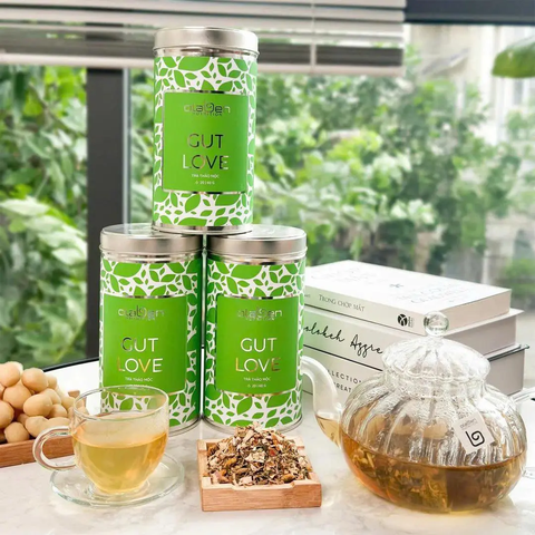 Combo 2 Hộp trà thảo mộc Olaben Gut Love 60G