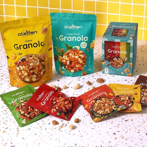 COMBO 3 SẢN PHẨM - Granola Mix Set Olaben Nutrition