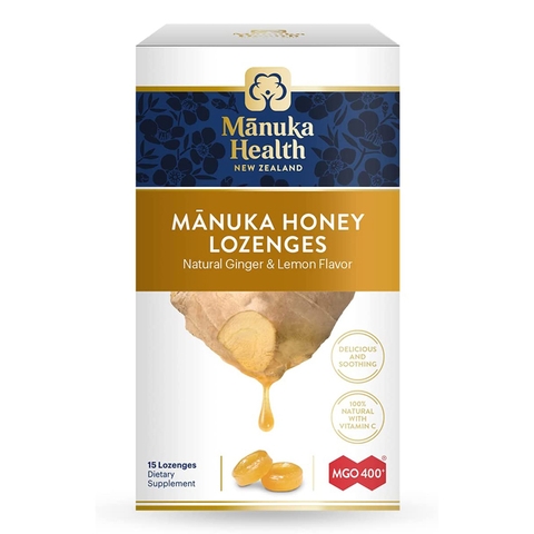 Kẹo ngậm mật ong Manuka Health GMO400+