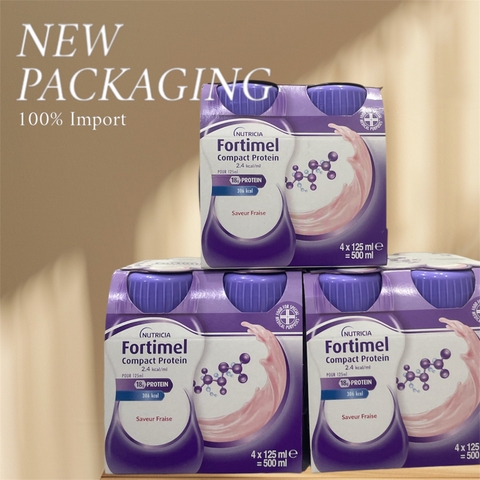 Nguyên thùng (6 lốc) sữa dinh dưỡng Fortimel vị Dâu - HSD 04/2026
