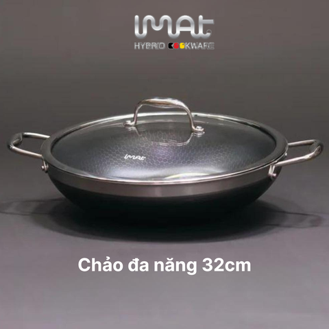 Chảo xào đa năng cỡ đại iMAT Hybrid 32cm