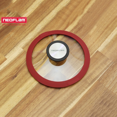 Vung thủy tinh viền silicone 18cm