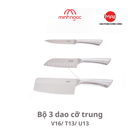 Bộ 3 Dao IMAT Cỡ Trung Cán Thép