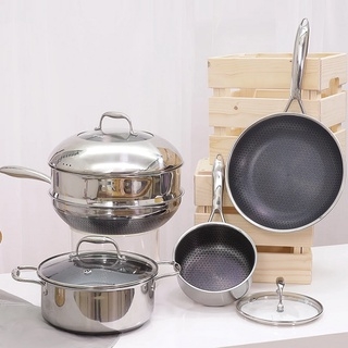 Bộ 4 nồi chảo iNox iMat Hybrid