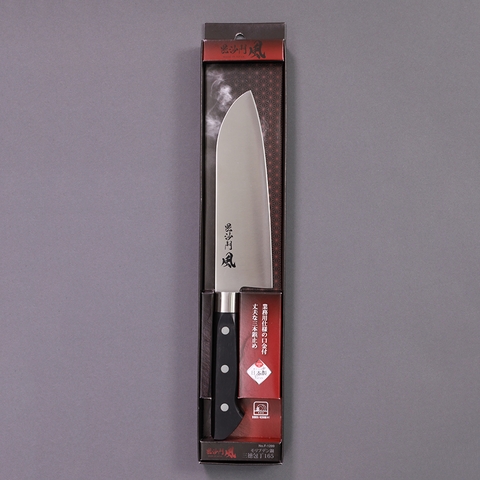 Dao Santoku wind có lưỡi cố định bằng thép không gỉ