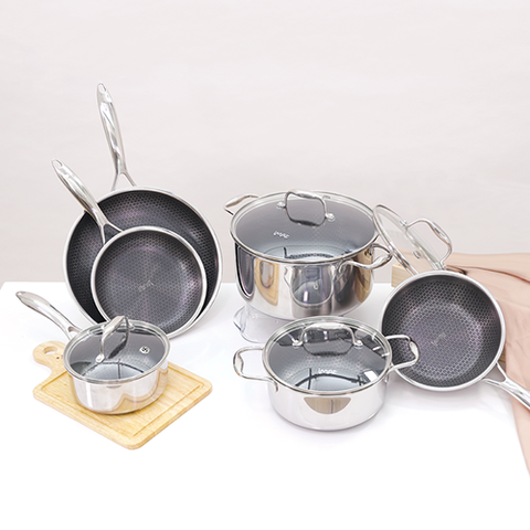 Bộ 6 nồi chảo iNox iMat Hybrid