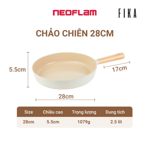 Chảo chiên Neoflam Fika Hàn Quốc 28cm
