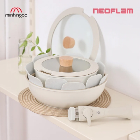 Bộ 3 nồi chảo cán rời Neoflam Hàn Quốc
