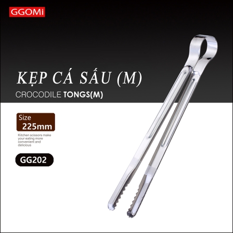 Kẹp thực phẩm inox GGOMi Hàn Quốc cỡ nhỏ GG202