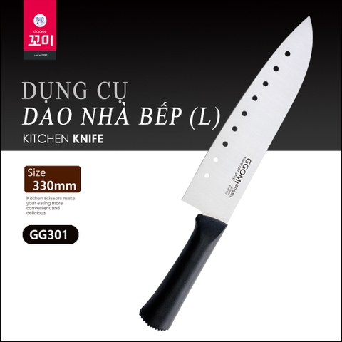 Dao nhà bếp có lỗ GGOMI Hàn Quốc GG301