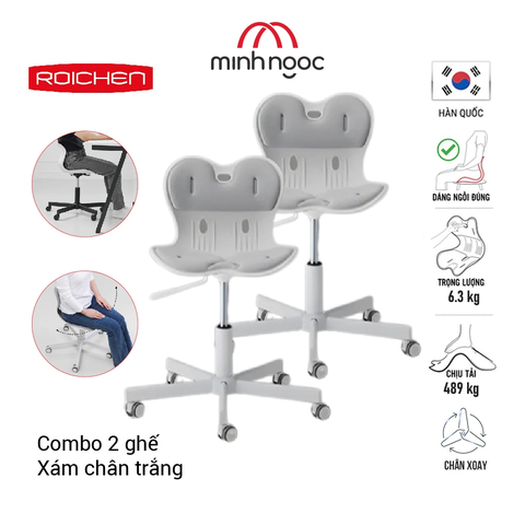 [Combo 2] Ghế chỉnh dáng chân xoay Roichen - WOW