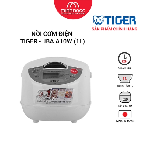 Nồi cơm điện Tiger dung tích 1.0l JBA - A10W MADE IN JAPAN