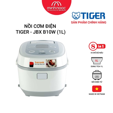 Nồi cơm điện Tiger dung tích 1.0l  JBX-B10W MADE IN VIETNAM