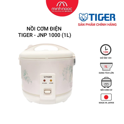 Nồi cơm điện mini màu hồng Tiger dung tích 1 lít JNP- 1000 MADE IN JAPAN