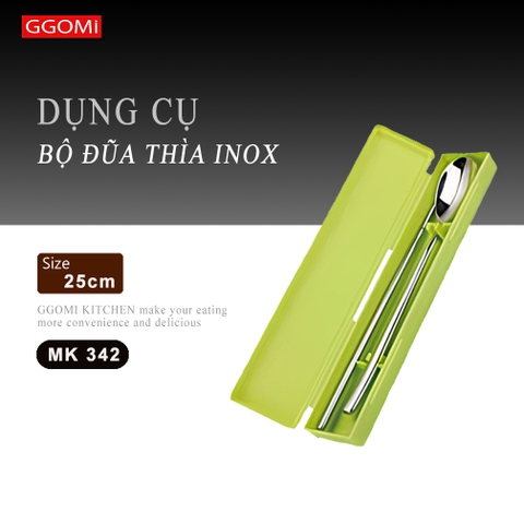 Bộ thìa đũa hộp nhựa GGOMI MK342