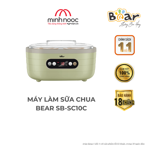 Máy Làm Sữa Chua Bear SB-SC10C Thiết Kế Hiện Đại, Ủ Sữa Ổn Định, Tạo Sữa Chua Thơm Ngon Chuẩn Vị