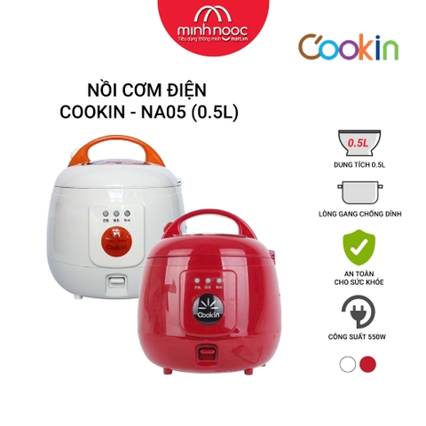 Nồi cơm điện lòng gang Hàn Quốc Cookin RM-NA05 0,5 lít