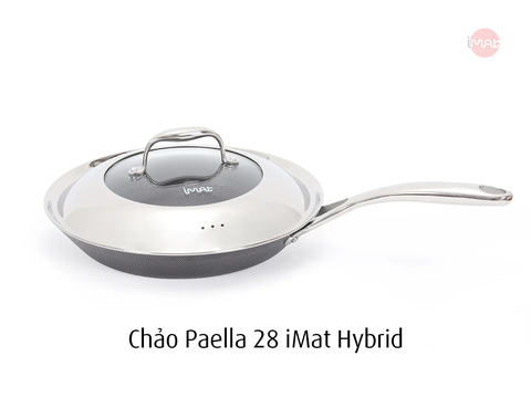 Chảo Paella 28 iMat Hybrid có vung
