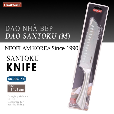 Dao Santoku (M) Neoflam thép không gỉ CK-SS-T18