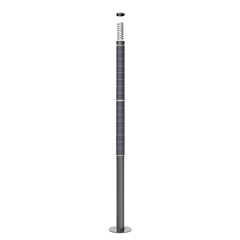 Cột Đèn Năng Lượng Mặt Trời Dọc Vertical Solar Light ZSR-04 20W H3,5M