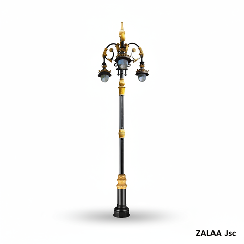 Cột Đèn Sân Vườn Châu Âu 3 Bóng Tân Cổ Điển Đúc Tinh Xảo ZSV_TYD-1001 ZALAA Cho cảnh quan trong biệt thự cổ điển
