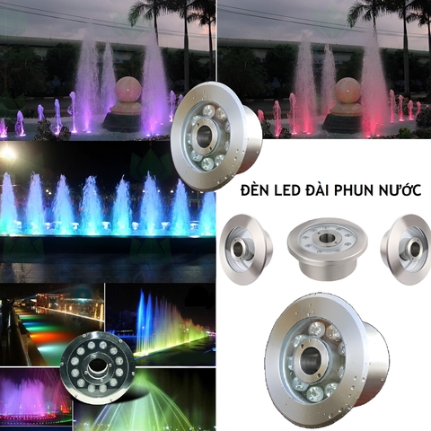 Đèn LED Vòi Phun Nước ZALAA ZYTPL-S1-D220/50-9RGB Ánh sáng đổi màu RGB 9W