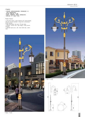 Đèn sân vườn tân cổ điển đúc tinh xảo ZSV_TYD-1101 ZALAA Lighting