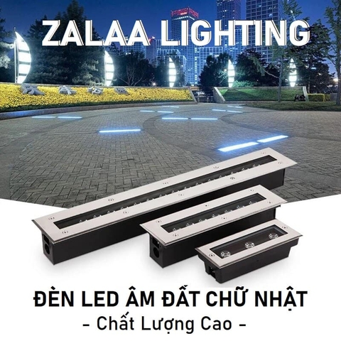 Đèn Led Âm Đất Chữ Nhật từ 3W đến 24W