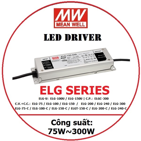 Nguồn Đèn LED Driver Meanwell ELG