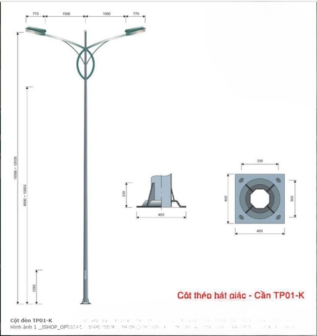 Cột Đèn Cao Áp mã số ZCD-TP-01K ZALAA