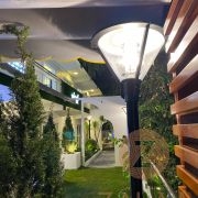 Cột đèn LED trang trí sân vườn 1 bóng cao 2.8-4m mẫu cột giật cấp công suất 20w đầu đèn đại, mã số ZCV-3202 Zalaa