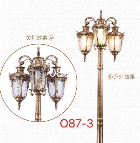 Cột đèn công viên PINE các mẫu mã bóng đèn ZALAA