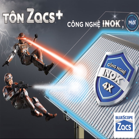 Tôn Zacs+ Công Nghệ INOK