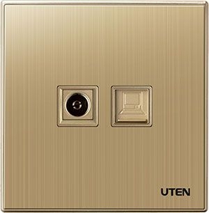 Bộ ổ cắm tivi + mạng uten Q9G-TVPC