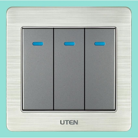 Công tắc led ba 1 chiều uten V6LEDK31
