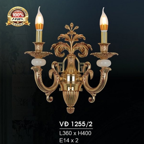 Đèn vách đồng gắn tường VĐ 1255/2