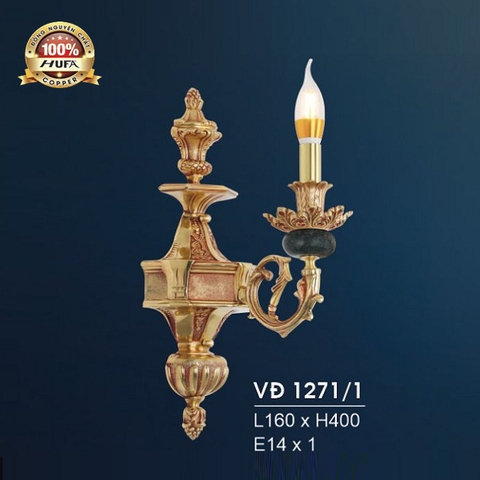 Đèn vách đồng gắn tường Hufa VĐ 1271/1