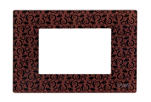 Mặt viền 3 hạt cỡ s uten Q120-E-PM3_BROWN